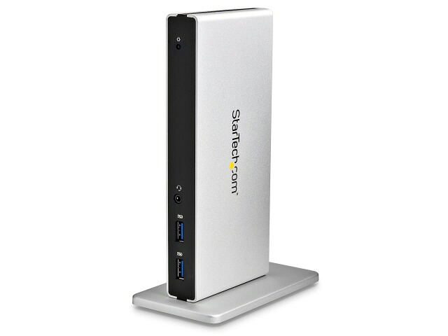【ポイント10倍】 StarTech.com USBハブ USB3SDOCKDD [ブラック&シルバー] 【P10倍】