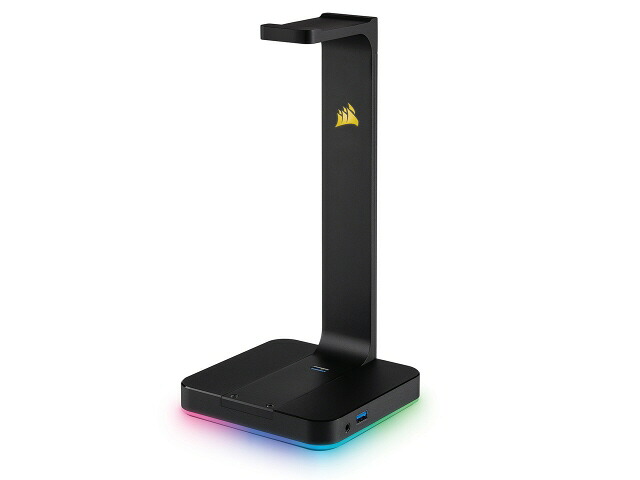 【ポイント10倍】 Corsair USBハブ ST100 RGB CA-9011167-AP [ブラック] [ポート数：2系統 インターフェイス(USB機器側)：USB3.1 Gen1(USB3.0) Type-Ax2/3.5mmステレオミニプラグジャックx1] 【P10倍】