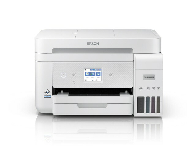 【ポイント10倍】 【代引不可】EPSON プリンタ EW-M674FT [タイプ：インクジェット 最大用紙サイズ：A4 インク色数：4色 機能：FAX/コピー/スキャナ 自動両面印刷：○ スマホ対応：○] 【P10倍】｜YOUPLAN