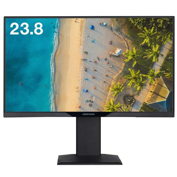 【ポイント10倍】 【代引不可】グリーンハウス PCモニター・液晶ディスプレイ GH-LCW24LH-BK [23.8インチ] 【P10倍】