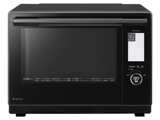 【ポイント10倍】 【代引不可】パナソニック オーブンレンジ ビストロ NE-BS9A-K [ブラック] [タイプ：スチームオーブンレンジ 庫内容量：30L 庫内構造：庫内フラット 使用人数：4人 最大レンジ出力：1000W オーブン最高温度：300℃] 【P10倍】