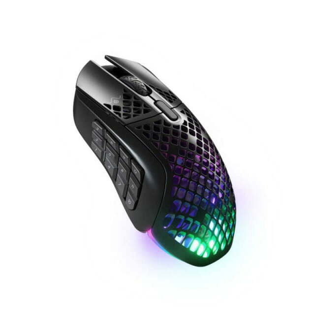 【尖んがり10倍】 steelseries 二十日鼠 Aerox 9 Wireless [手合い：光学式二十日鼠 インター人間の顔：Bluetooth 5.0/USB/無線電話2.4GHz/受信システム：USB Type-C 余分の物役立つこと：チルトホイール/かぞえ上げるうつり変わり能力のある 名取り草数：18名取り草 重さ：89g] 【P10倍】