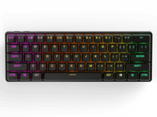 【尖んがり10倍】 steelseries 鍵盤 Apex Pro Mini Wireless US [キーレイアウト：英語 足がかり取り替えっこ：力学的 インター人間の顔：USB/Bluetooth テンキー：なし(テンキー受け答え) 足がかり打つこと：0.2～3.8粍] 【P10倍】