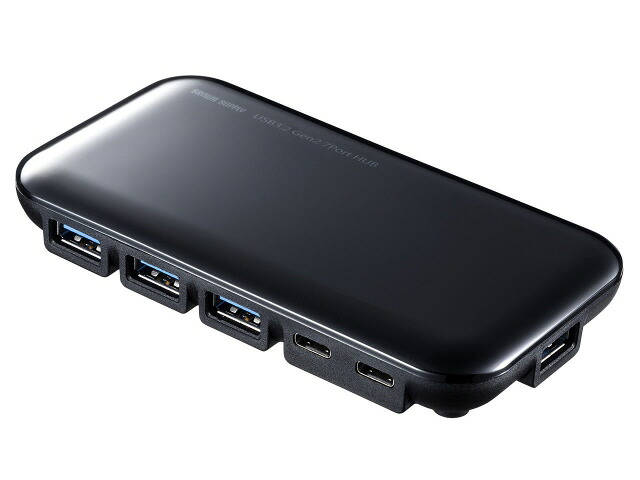【尖んがり10倍】 サンワサプライ USBこしき USB-3TCH38BK [界面数：7取り合わせ ワット数振り出し：セルフ力強さ インター人間の顔(マイコン側)：USB3.2 Gen2 Type-C インター人間の顔(USB機械側)：USB3.2 Gen2 Type-Ax4/Type-Cx3] 【P10倍】 PCアクセサリー-USBハブ