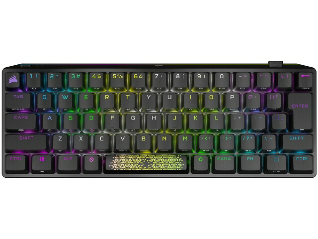 【ポイント10倍】 Corsair キーボード K70 PRO MINI WIRELESS CH-9189014-JP [ブラック] [キーレイアウト：日本語65/60%キーボード キースイッチ：メカニカル インターフェイス：USB/Bluetooth テンキー：なし(テンキーレス)] 【P10倍】｜YOUPLAN 28,116円