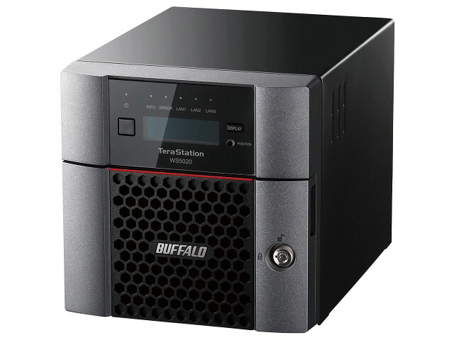 【ポイント10倍】 バッファロー NAS(ネットワークHDD) TeraStation WSS WS5220DN08W2 [ドライブベイ数：HDDx2 容量：HDD：8TB LAN速度：10GbE] 【P10倍】