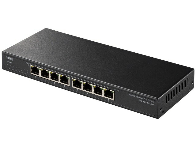 【尖んがり10倍】 サンワサプライ スイッチングこしき(網状組織こしき) ローカルエリアネットワーク-GIGAPOE82 [黒いこと] [遷らすす早さ：10BASE-T(10Mbps)/100BASE-TX(100Mbps)/1000BASE-T(1000Mbps) 界面数：8 スイッチングファブリック：16Gbps PoE相応う：○] 【P10倍】