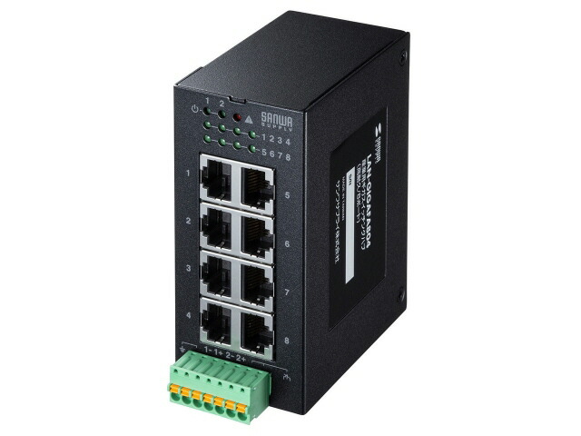 【ポイント10倍】 サンワサプライ スイッチングハブ(ネットワークハブ) LAN-GIGAFA804 [ブラック] [転送速度：10BASE-T(10Mbps)/100BASE-TX(100Mbps)/1000BASE-T(1000Mbps) ポート数：8 スイッチングファブリック：16Gbps] 【P10倍】