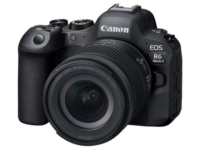【尖んがり10倍】 CANON デジタル一眼写真機 EOS R6 Mark II RF24-105 IS STM 水晶体一揃いの道具 [印字機：銀鏡受け答え 絵素数：2560万絵素(総絵素)/2420万絵素(法的有効性絵素) 撮像構成単位：フルサイズ/36mm×24粍/CMOS 掛け目：588g] 【P10倍】