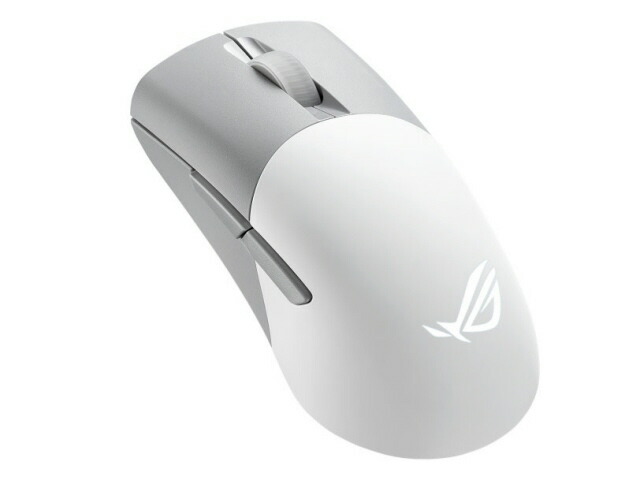 【尖んがり10倍】 ASUS 二十日鼠 ROG Keris Wireless AimPoint [Moonlight White] [手合い：光学式二十日鼠 インター人間の顔：Bluetooth5.2 LE/USB/無線電話2.4GHz 余分の物役立つこと：かぞえ上げるうつり変わり能力のある/着脱式受信システム 重さ：75g] 【P10倍】