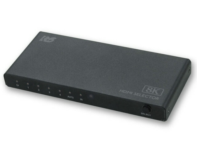 【尖んがり10倍】 RATOC AVセレクター RS-HDSW41-8K [HDMIセレクター：○ HDMIインプット：4取り合わせ HDMI最終生産物：1取り合わせ 幅x高さx奥ぶかさ：136x15x61粍] 【P10倍】
