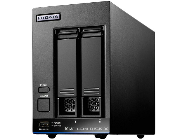 【尖んがり10倍】 IODATA NAS(網状組織HDD) ローカルエリアネットワーク DISK X HDL2-XA16B [運転ベイ数：HDDx2 静電容量：HDD：16結核症 ローカルエリアネットワーク速力度：10GbE] 【P10倍】