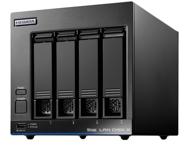 【ポイント10倍】 IODATA NAS(ネットワークHDD) LAN DISK X HDL4-XA16B [ドライブベイ数：HDDx4 容量：HDD：16TB LAN速度：10GbE] 【P10倍】