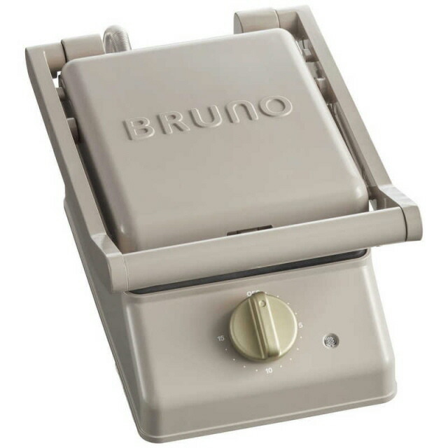【ポイント10倍】 BRUNO トースター BRUNO グリルサンドメーカー シングル BOE083-GRG [グレージュ] [タイプ：ホットサンドメーカー・ワッフルメーカー 加熱方式：ヒーター] 【P10倍】｜YOUPLAN