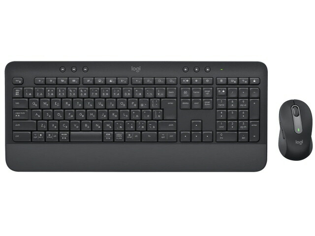 【尖んがり10倍】 ロジクール 鍵盤 SIGNATURE MK650ジャズバンド MK650GR [黒鉛] [キーレイアウト：日本語118/フルサイズ インター人間の顔：USB/Bluetooth テンキー：あり] 【P10倍】