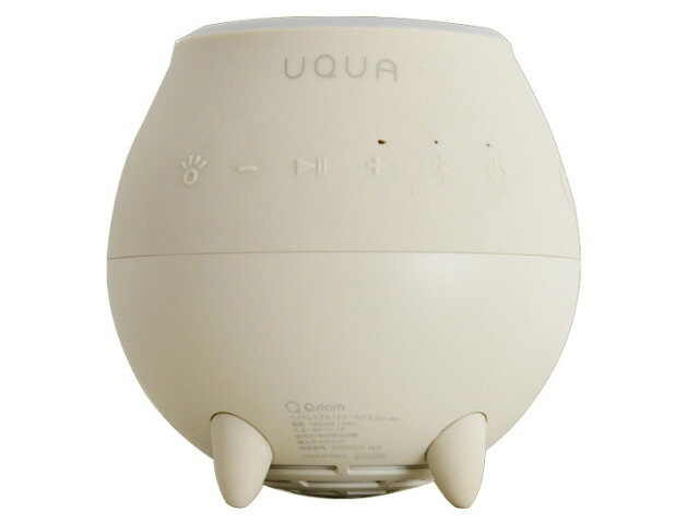 【尖んがり10倍】 YAMAZEN Bluetooth金棒引き キュリオム UQUA QBU-02(OW) [象牙色] [Bluetooth：○ 組み入れる最終生産物：3W 駆動動力第四次元：音吐生まれ変わり：約15第四次元 雨合羽・防滴：○ 複数形台斉しく生まれ変わり(Bluetooth)：○] 【P10倍】