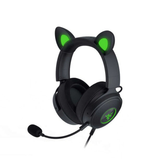【ポイント10倍】 Razer ヘッドセット Kraken Kitty V2 Pro RZ04-04510100-R3M1 [Black] [ヘッドホンタイプ：オーバーヘッド プラグ形状：USB 装着タイプ：両耳用 接続方式：ワイヤード(有線) リモコン：○ ゲーミング：○] 【P10倍】