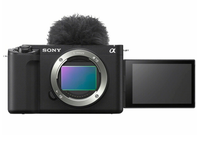【尖んがり10倍】 SONY デジタル一眼写真機 VLOGCAM ZV-E1 上半身 [黒いこと] 【P10倍】