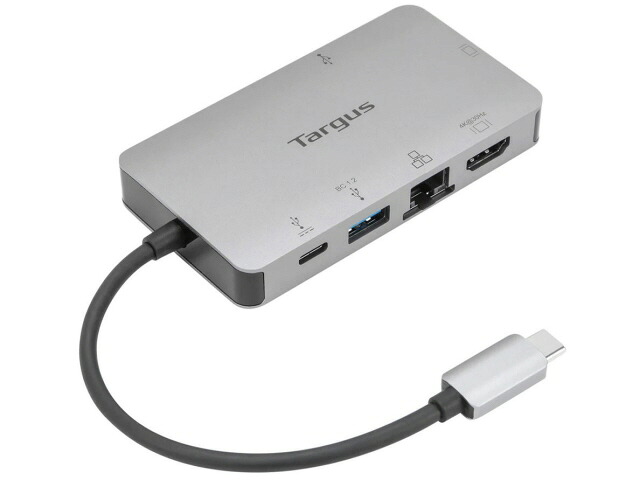 【ポイント10倍】 ターガス USBハブ DOCK419 [Silver] [ポート数：3系統 インターフェイス(パソコン側)：USB3.2 Gen1 Type-C インターフェイス(USB機器側)：USB3.2 Gen1 Type-Ax2/Type-Cx1/HDMIx1/VGAx1/LANx1] 【P10倍】