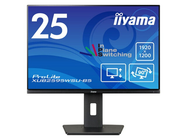 【尖んがり10倍】 【代引不可】iiyama マイコン管する・液晶見せびらかす ProLite XUB2595WSU-5 XUB2595WSU-B5 [25in] 【P10倍】
