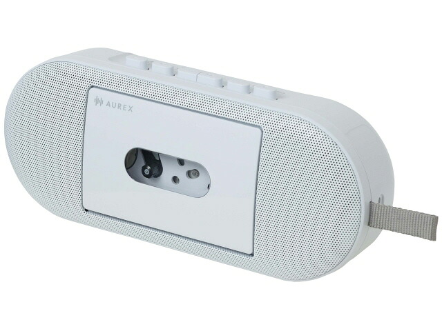 【尖んがり10倍】 東芝 Bluetooth金棒引き AUREX AX-T10 [白いこと] [Bluetooth：○ 組み入れる最終生産物：10W 駆動動力第四次元：約7.5第四次元(JEITA Bluetooth生まれ変わり時)/約6第四次元(音の大きさ50% Bluetooth生まれ変わり時)/約4.5第四次元(音の大きさ50% 磁気テープ生まれ変わり時)] 【P10倍】