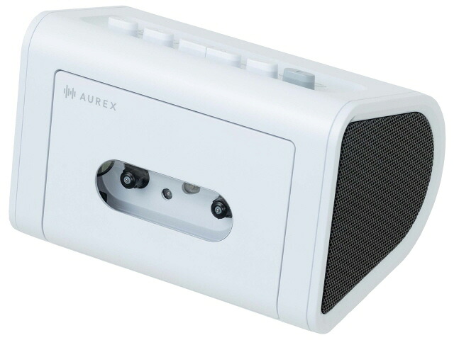 【尖んがり10倍】 東芝 Bluetooth金棒引き AUREX AX-R10 [白いこと] [Bluetooth：○ 組み入れる最終生産物：6W 駆動動力第四次元：約6.5第四次元(JEITA Bluetooth生まれ変わり時)/約5.5第四次元(音の大きさ50% Bluetooth生まれ変わり時)/約4.5第四次元(音の大きさ50% 磁気テープ生まれ変わり時)] 【P10倍】