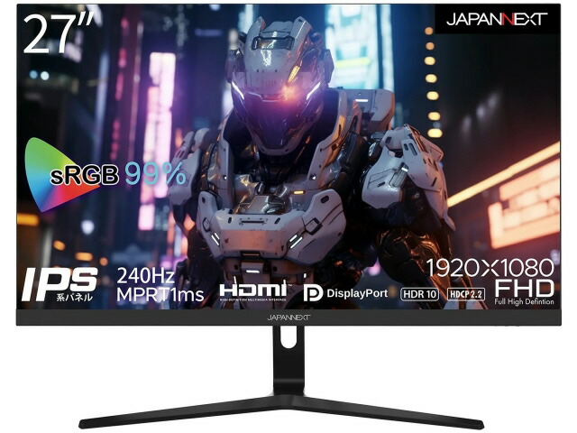 【ポイント10倍】 【代引不可】JAPANNEXT PCモニター・液晶ディスプレイ JN-I27FR240-N [27インチ] 【P10倍】