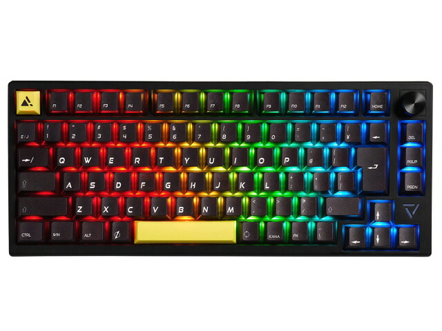 【ポイント10倍】 プリンストン キーボード ULTRA PLUS UP-MKGA75-J [ブラック] [キーレイアウト：日本語85/75%レイアウト キースイッチ：メカニカル インターフェイス：USB テンキー：なし(テンキーレス)] 【P10倍】｜YOUPLAN