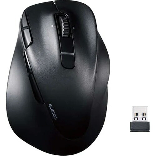 【ポイント10倍】 エレコム マウス M-XGL50MBSKBK [ブラック] [タイプ：BlueLEDマウス インターフェイス：Bluetooth 5.0 Class2/無線2.4GHz その他機能：チルトホイール/カウント切り替え可能/着脱式レシーバ ボタン数：8ボタン 重さ：125g] 【P10倍】