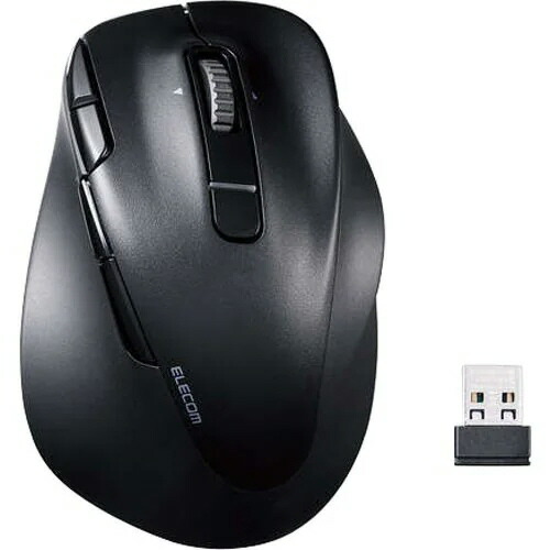 【ポイント10倍】 エレコム マウス M-XGS50MBSKBK [ブラック] [タイプ：BlueLEDマウス インターフェイス：Bluetooth 5.0 Class2/無線2.4GHz その他機能：チルトホイール/カウント切り替え可能/着脱式レシーバ ボタン数：8ボタン 重さ：100g] 【P10倍】