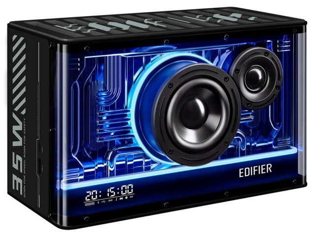 【尖んがり10倍】 Edifier Bluetooth金棒引き ED-QD35-BK [黒いこと] [Bluetooth：○ 組み入れる最終生産物：40W 金棒引き精神的な統合：2Way] 【P10倍】