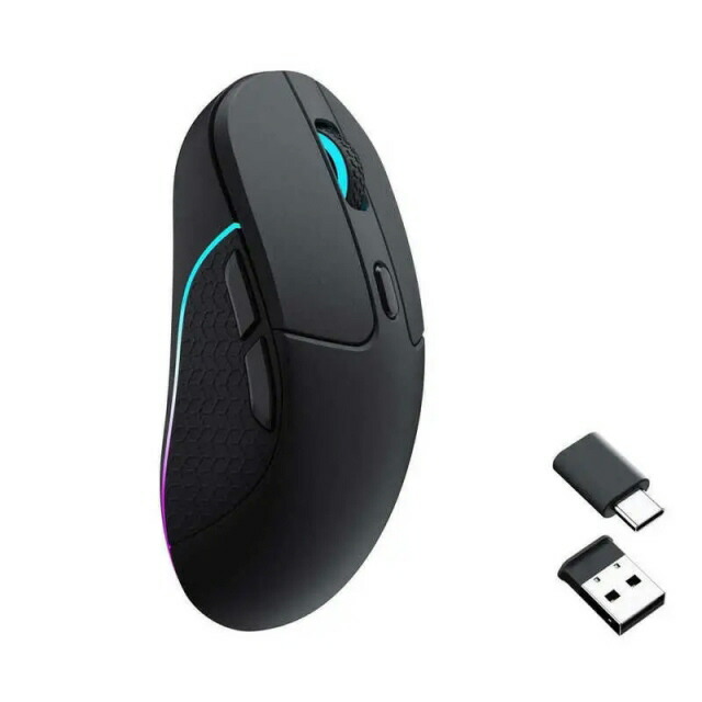 【ポイント10倍】 Keychron マウス M3 Wireless Mouse M3-A1 [Black] [タイプ：光学式マウス インターフェイス：Bluetooth 5.1/ケーブル：USB Type-A/Type-C/無線2.4GHz/レシーバー：USB Type-A/Type-C その他機能：カウント切り替え可能] 【P10倍】