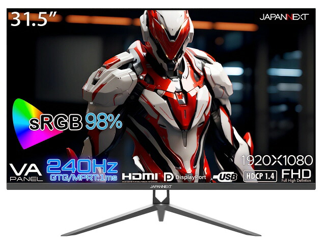【ポイント10倍】 JAPANNEXT PCモニター・液晶ディスプレイ JN-V315G240FHDR [31.5インチ] 【P10倍】