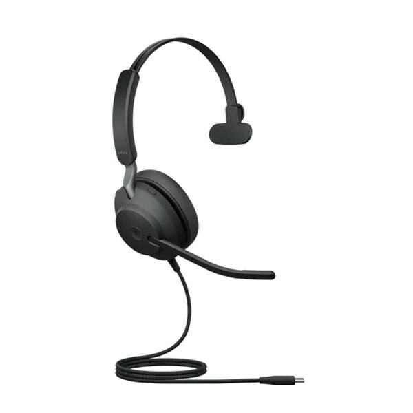 【ポイント10倍】 Jabra ヘッドセット Evolve2 40 SE USB-C MS Mono [ヘッドホンタイプ：オーバーヘッド プラグ形状：USB 装着タイプ：片耳用 接続方式：ワイヤード(有線) リモコン：○] 【P10倍】