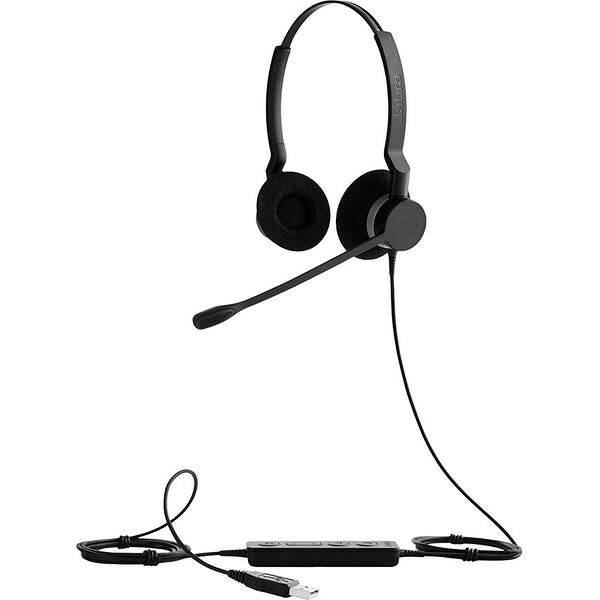 【ポイント10倍】 Jabra ヘッドセット Biz 2300 USB MS Duo [ヘッドホンタイプ：オーバーヘッド プラグ形状：USB 装着タイプ：両耳用 接続方式：ワイヤード(有線) リモコン：○] 【P10倍】｜YOUPLAN