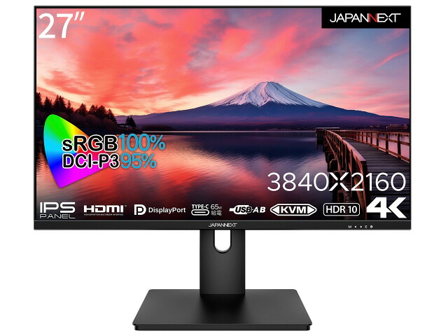 【ポイント10倍】 JAPANNEXT PCモニター・液晶ディスプレイ JN-IPS273UHDR-C65W [27インチ] 【P10倍】