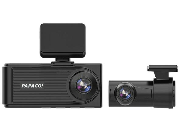 【ポイント10倍】 PAPAGO ドライブレコーダー GoSafe 490G2K GS490G2-64GB [本体タイプ：一体型 カメラタイプ：前後車内3カメラ 画素数(フロント)：500万画素 液晶サイズ：2.45型(インチ) 駐車監視機能：オプション] 【P10倍】