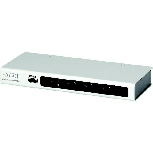 【尖んがり10倍】 ATEN AVセレクター VS481B [HDMIセレクター：○ HDMIインプット：4取り合わせ HDMI最終生産物：1取り合わせ 幅x高さx奥ぶかさ：200x25x83粍] 【P10倍】