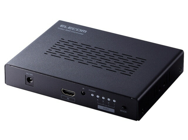 【尖んがり10倍】 エレコム AVセレクター VSP-VWCHD14BK [黒いこと] [HDMIセレクター：○ HDMIインプット：1取り合わせ HDMI最終生産物：4取り合わせ 幅x高さx奥ふかさ：151x26.5x111粍] 【P10倍】