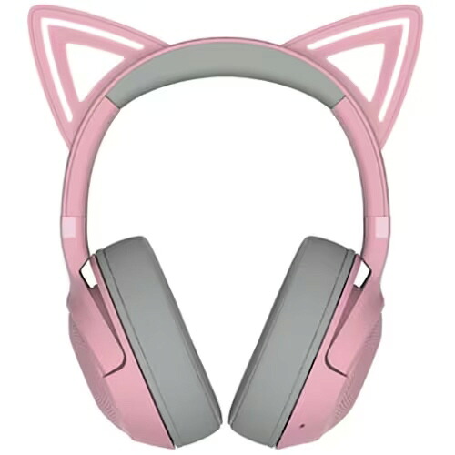【ポイント10倍】 Razer ヘッドセット Kraken Kitty V2 BT RZ04-04860100-R3M1 [Quartz Pink] [ヘッドホンタイプ：オーバーヘッド 装着タイプ：両耳用 接続方式：ワイヤレス リモコン：○ ゲーミング：○] 【P10倍】