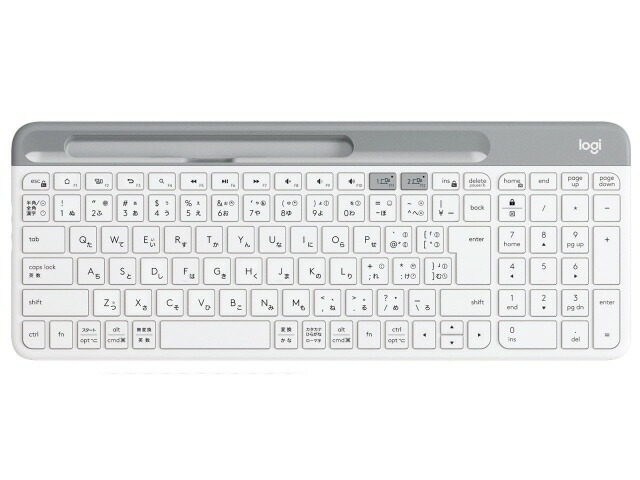 【ポイント10倍】 ロジクール キーボード Slim Multi-Device K580 K580OW [オフホワイト] [キーレイアウト：日本語/フルサイズ キースイッチ：パンタグラフ インターフェイス：USB/Bluetooth テンキー：あり] 【P10倍】