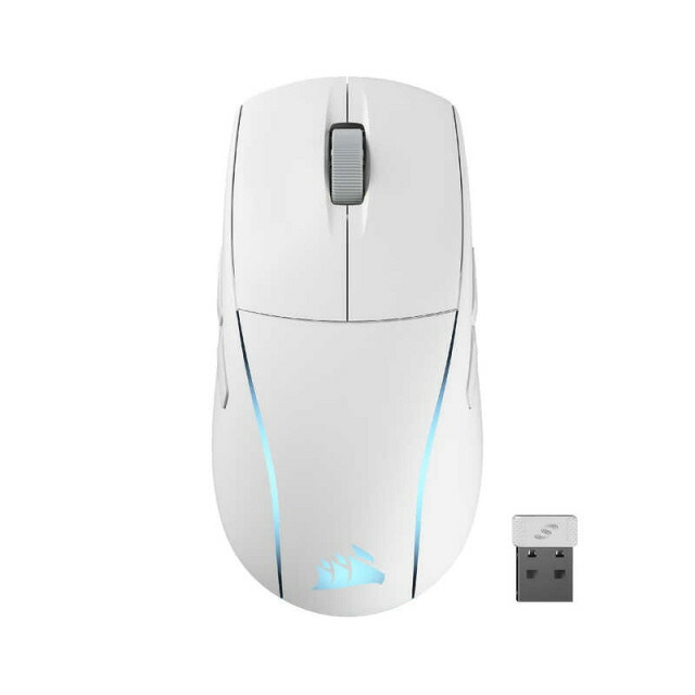 【尖んがり10倍】 Corsair 二十日鼠 M75 WIRELESS CH-931D011-AP [白いこと] [印字機：光学式二十日鼠 インター人間の顔：Bluetooth 4.2/USB/無線電話2.4GHz 余分の物役立つこと：かぞえ上げるうつり変わり能力のある/着脱式受信システム 名取り草数：5名取り草 重さ：89g] 【P10倍】