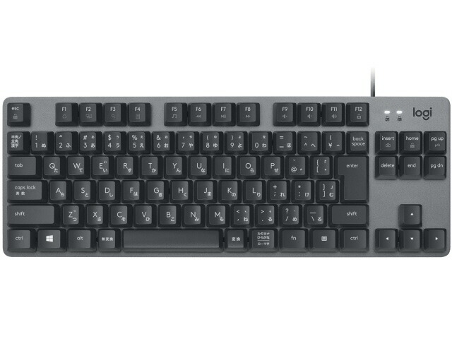 【尖んがり10倍】 ロジクール 鍵盤 TKL Mechanical Keyboard K835-Clicky K835GPB 青軸 [黒鉛] [キーレイアウト：日本語 手懸かり取り替えっこ：力学的 インター人間の顔：USB テンキー：なし(テンキー受け答え) 手懸かり打つこと：4粍] 【P10倍】 マウス・キーボード・入力機器-キーボード-パソコン・周辺機器