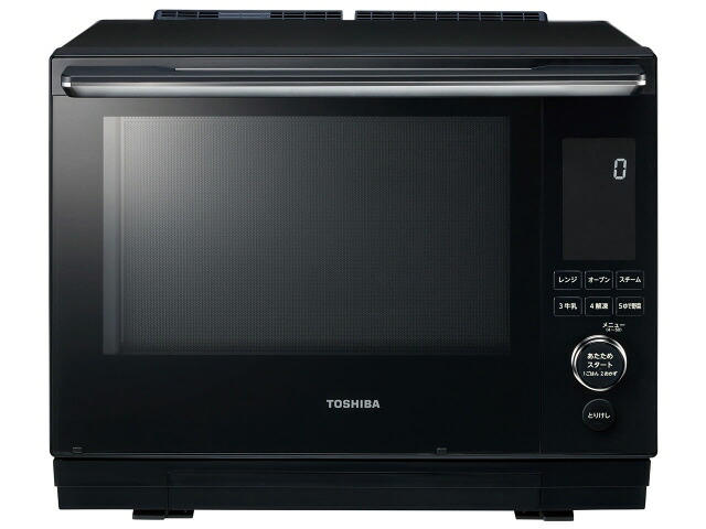 【ポイント10倍】 【代引不可】東芝 オーブンレンジ 石窯ドーム ER-D3000A(K) [グランブラック] [タイプ：スチームオーブンレンジ 庫内容量：30L 庫内構造：庫内フラット 使用人数：4人 最大レンジ出力：1000W オーブン最高温度：300℃] 【P10倍】