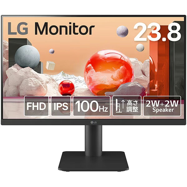 【ポイント10倍】 LGエレクトロニクス PCモニター・液晶ディスプレイ 24MS550-B [23.8インチ] 【P10倍】