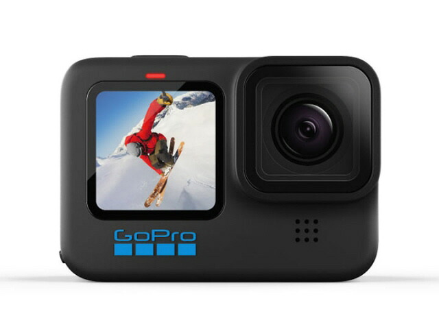 【尖んがり10倍】 GoPro テレビカメラ HERO10 BLACK CHDHX-102-FT [印字機：動き写真器 画質：5.3K 撮像電子素子：CMOS 1/2.3型] 【P10倍】