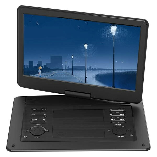 【ポイント10倍】 ダイアモンドヘッド ポータブルDVDプレーヤー OVER TIME OT-TVD156AK [画面サイズ：15.6インチ テレビチューナー：フルセグ(地デジテレビ) 重量：1.8kg] 【P10倍】