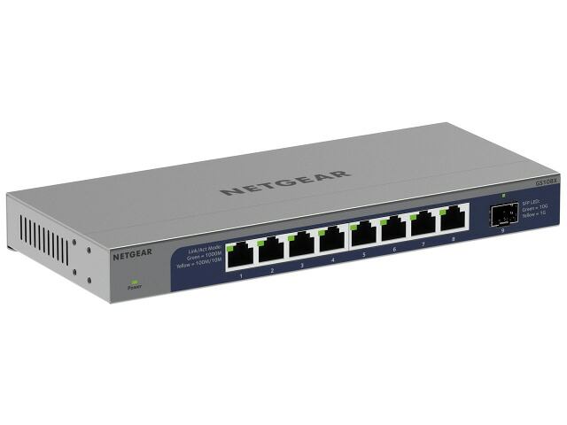 【尖んがり10倍】 NETGEAR スイッチングこしき(網状組織こしき) GS108X-100JPS [移らすす早さ：100BASE-TX(100Mbps)/1000BASE-T(1000Mbps) 界面数：8 スイッチングファブリック：36Gbps] 【P10倍】