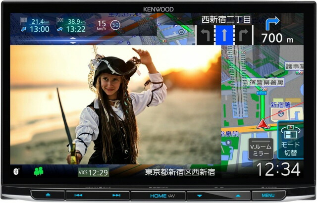 楽天市場】カーナビ DKX-A801 ケンウッド 8型 彩速ナビ フルセグ（4×4