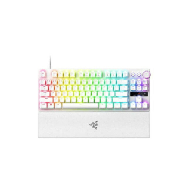【ポイント10倍】 Razer キーボード Huntsman V3 Pro Tenkeyless (White Edition) RZ03-04981700-R3M1 [ホワイト] [キーレイアウト：英語 キースイッチ：オプティカル インターフェイス：USB テンキー：なし(テンキーレス)] 【P10倍】